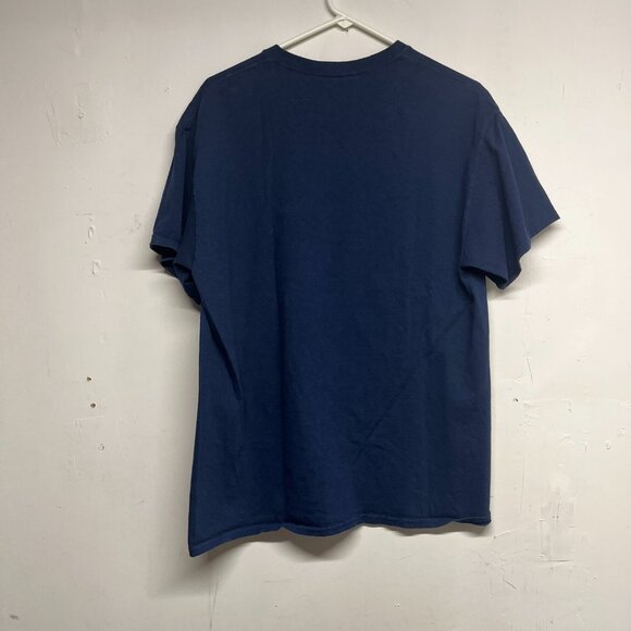 Kansas City Fire Department KCFD Logo T-Shirt Large Navy Blue Gold White - Picture 3 of 3